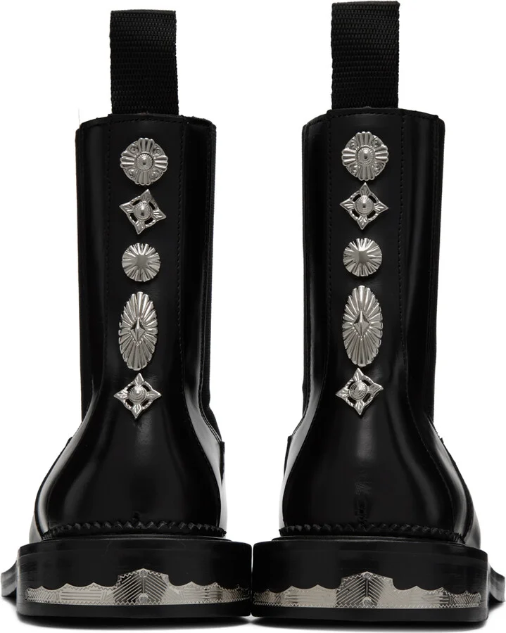 Toga Pulla SSENSE Exclusive Black Hardware Boots - Image 2