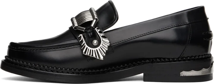 Toga Pulla SSENSE Exclusive Black Hardware Loafers - Image 3