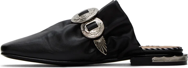 Toga Pulla SSENSE Exclusive Black Hardware Loafers - Image 3