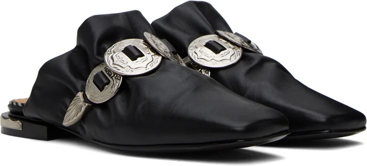 Toga Pulla SSENSE Exclusive Black Hardware Loafers - Image 4