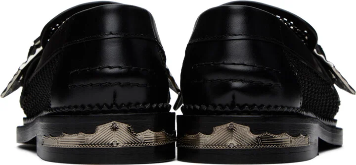 Toga Pulla SSENSE Exclusive Black Hardware Loafers - Image 2