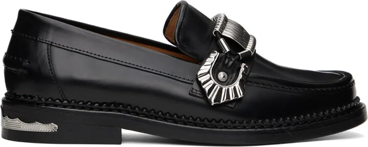 Toga Pulla SSENSE Exclusive Black Hardware Loafers