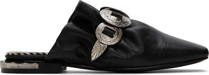 Toga Pulla SSENSE Exclusive Black Hardware Loafers