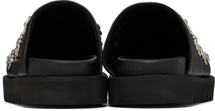 Toga Pulla SSENSE Exclusive Black Hardware Slip-on Loafers - Image 2