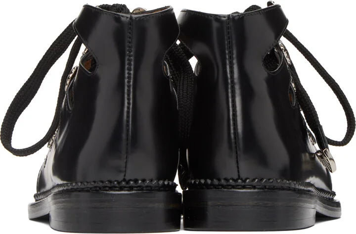 Toga Pulla SSENSE Exclusive Black Lace-Up Shoes - Image 2