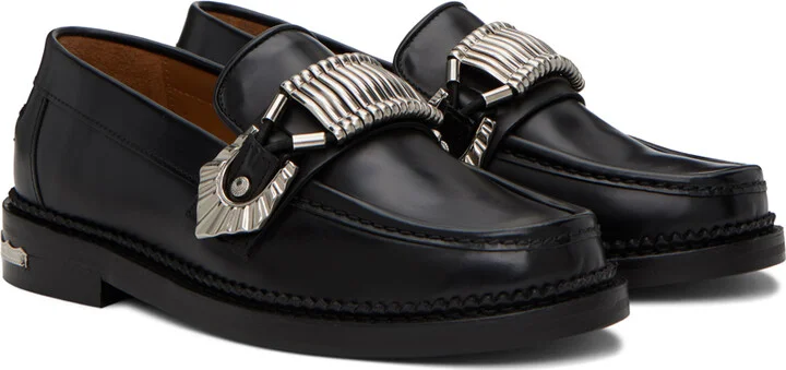 Toga Pulla SSENSE Exclusive Black Loafers - Image 4
