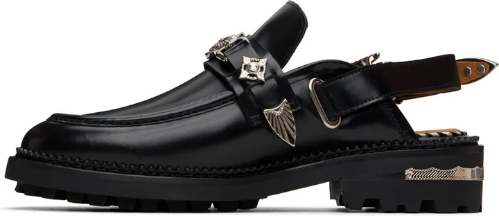 Toga Pulla SSENSE Exclusive Black Loafers - Image 3