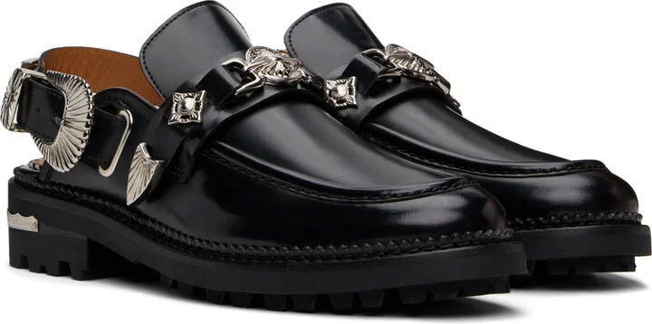 Toga Pulla SSENSE Exclusive Black Loafers - Image 4