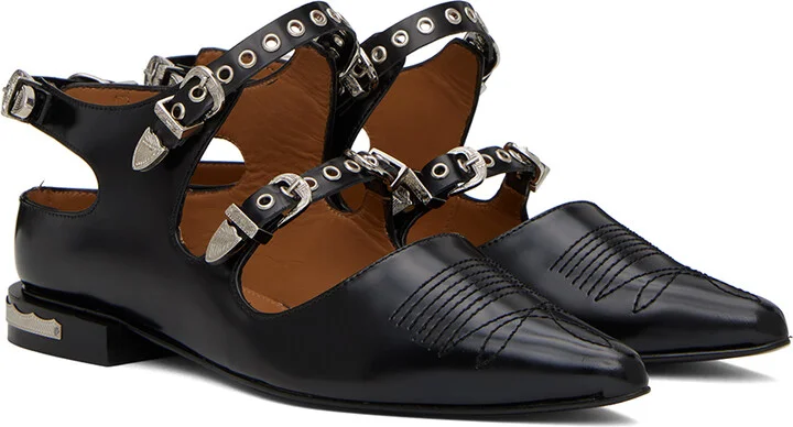 Toga Pulla SSENSE Exclusive Black Oxfords - Image 4