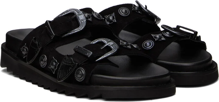 Toga Pulla SSENSE Exclusive Black Sandals - Image 4