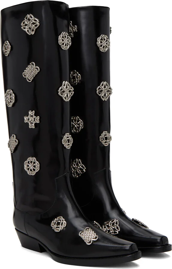 Toga Pulla SSENSE Exclusive Black Tall Boots - Image 4