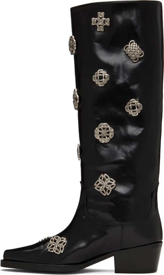 Toga Pulla SSENSE Exclusive Black Tall Boots - Image 3