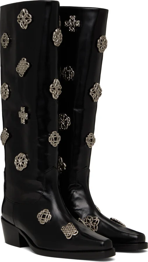 Toga Pulla SSENSE Exclusive Black Tall Boots - Image 4