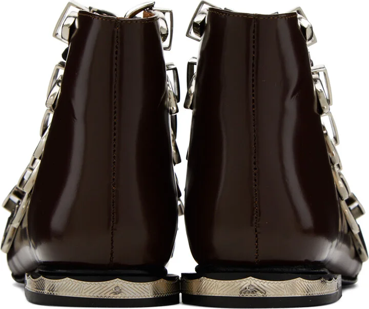 Toga Pulla SSENSE Exclusive Brown Boots - Image 2