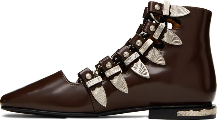 Toga Pulla SSENSE Exclusive Brown Boots - Image 3
