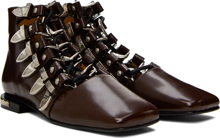 Toga Pulla SSENSE Exclusive Brown Boots - Image 4