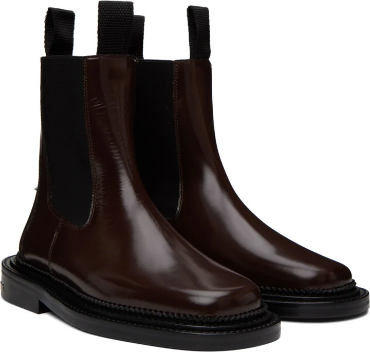 Toga Pulla SSENSE Exclusive Brown Boots - Image 4