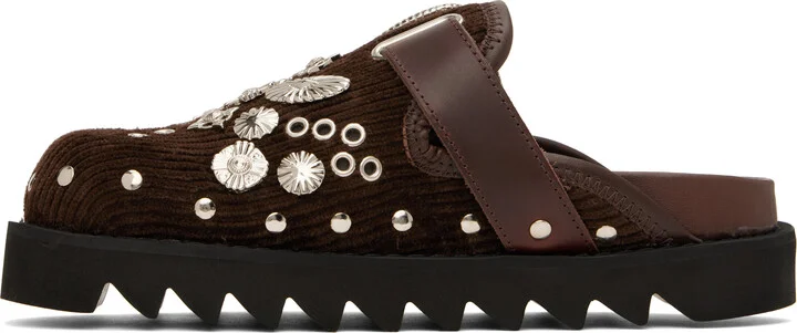 Toga Pulla SSENSE Exclusive Brown Buckle Clogs - Image 3
