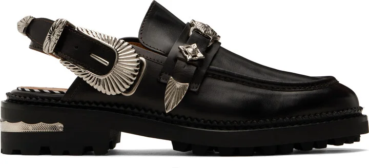 Toga Pulla SSENSE Exclusive Brown Metal Mule Loafers