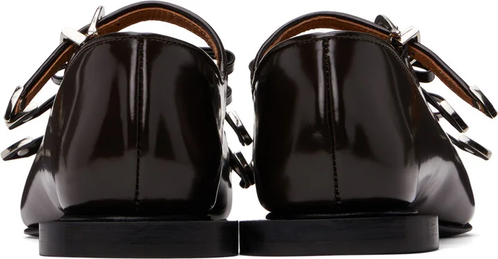Toga Pulla SSENSE Exclusive Brown Pointed Toe Ballerina Flats - Image 2