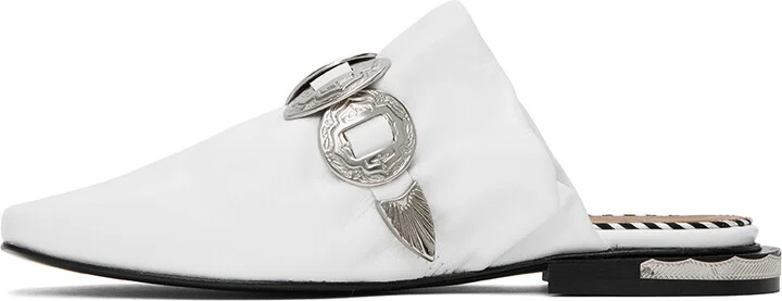 Toga Pulla SSENSE Exclusive White Loafers - Image 3