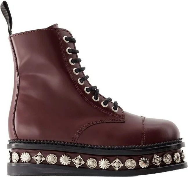 Toga Pulla Studded Lace-Up Boots