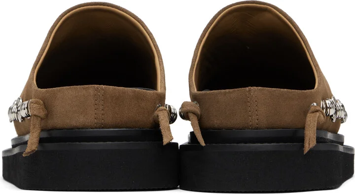 Toga Pulla Tan Suede Slip-on Loafers - Image 2