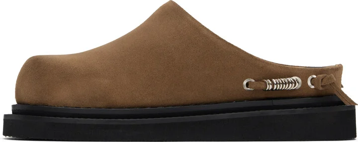 Toga Pulla Tan Suede Slip-on Loafers - Image 3