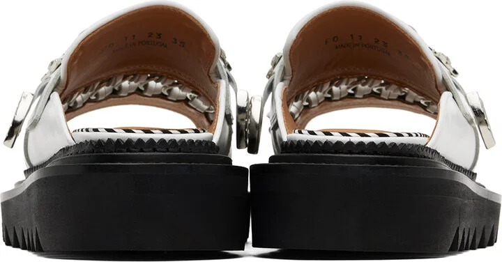 Toga Pulla White Chain Sandals - Image 2