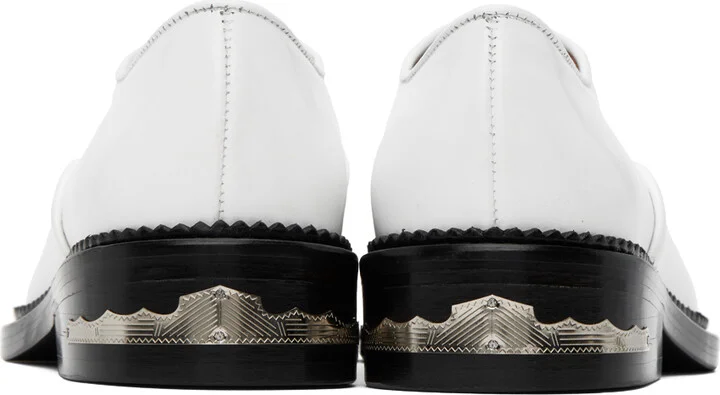 Toga Pulla White Embellished Oxfords - Image 2