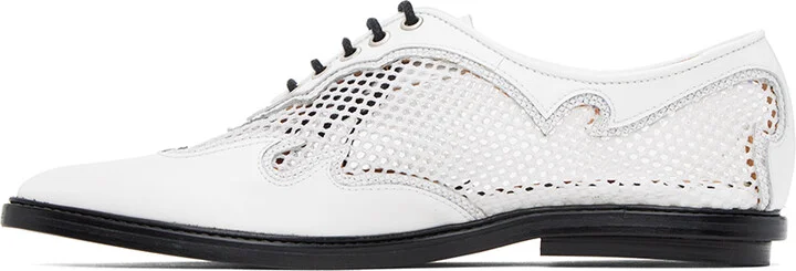 Toga Pulla White Lace-Up Oxfords - Image 3