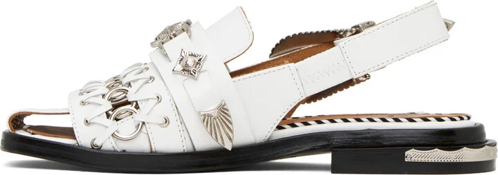 Toga Pulla White Polido Loafers - Image 3