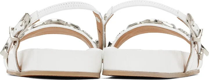 Toga Pulla White Slingback Sandals - Image 2