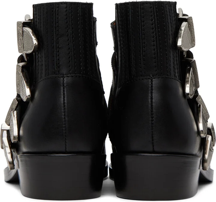 Toga Virilis Black Buckle Boots - Image 2