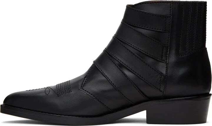 Toga Virilis Black Buckle Boots - Image 3