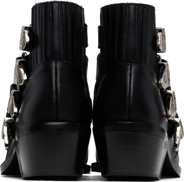 Toga Virilis Black Buckle Boots - Image 2