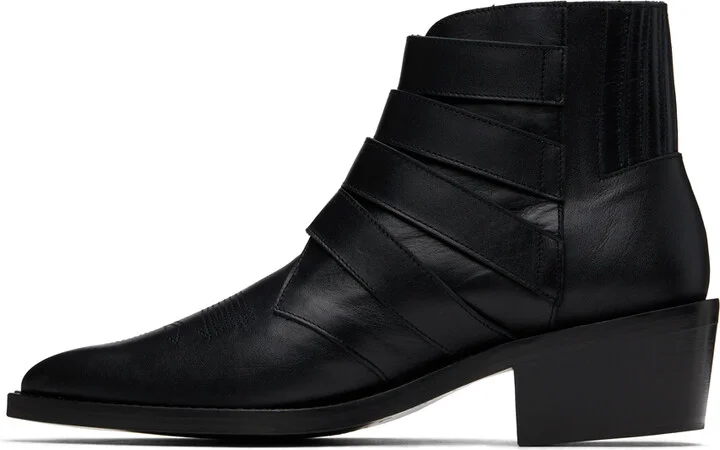 Toga Virilis Black Buckle Boots - Image 3