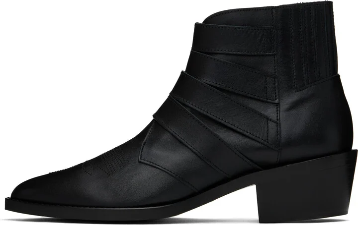 Toga Virilis Black Buckle Boots - Image 3