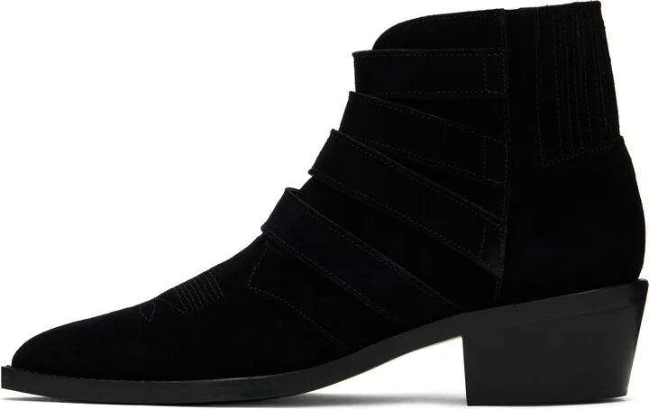 Toga Virilis Black Buckle Boots - Image 3