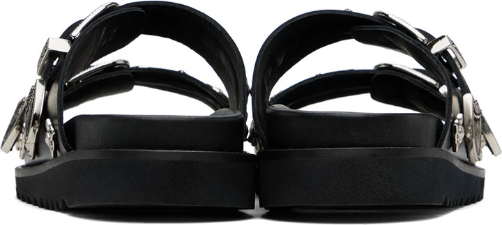 Toga Virilis Black Buckle Sandals - Image 2