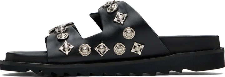 Toga Virilis Black Buckle Sandals - Image 3