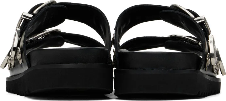 Toga Virilis Black Buckle Sandals - Image 2