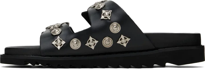 Toga Virilis Black Buckle Sandals - Image 3