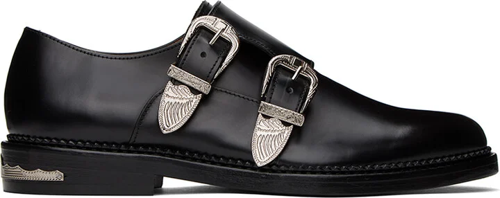 Toga Virilis Black Double Monkstraps