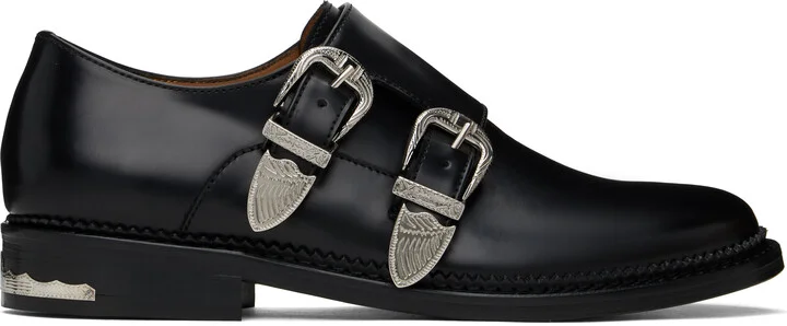 Toga Virilis Black Double Monkstraps