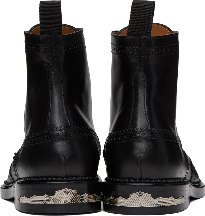 Toga Virilis Black Fringed Boots - Image 2
