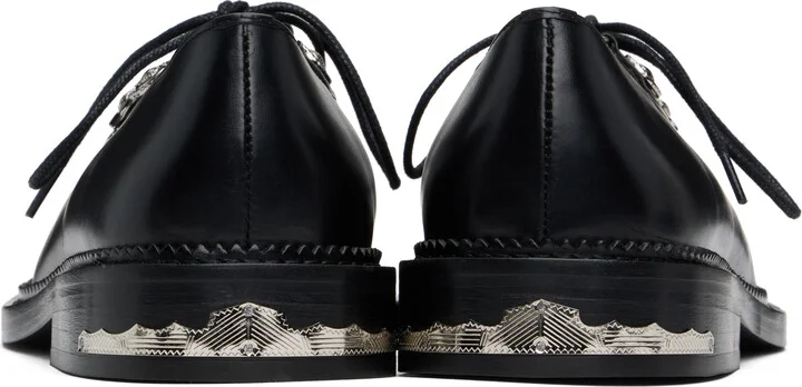 Toga Virilis Black Hard Leather Derbys - Image 2