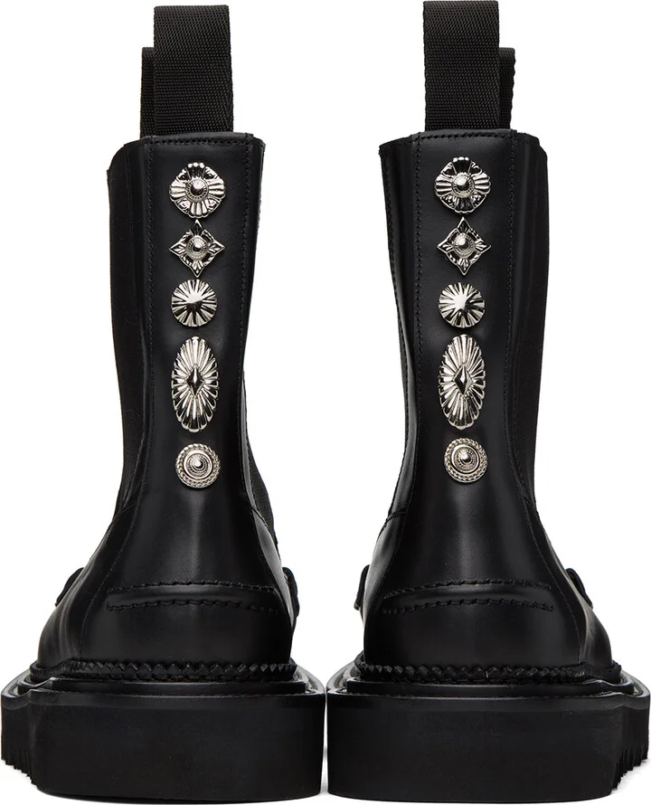 Toga Virilis Black Leather Chelsea Boots - Image 2