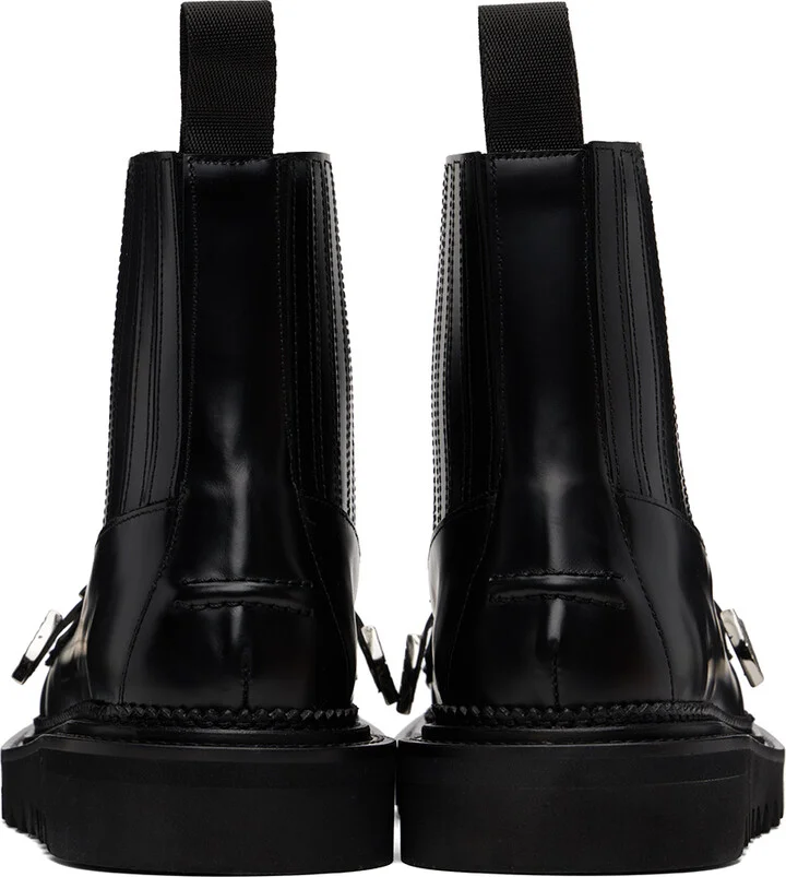 Toga Virilis Black Leather Chelsea Boots - Image 2