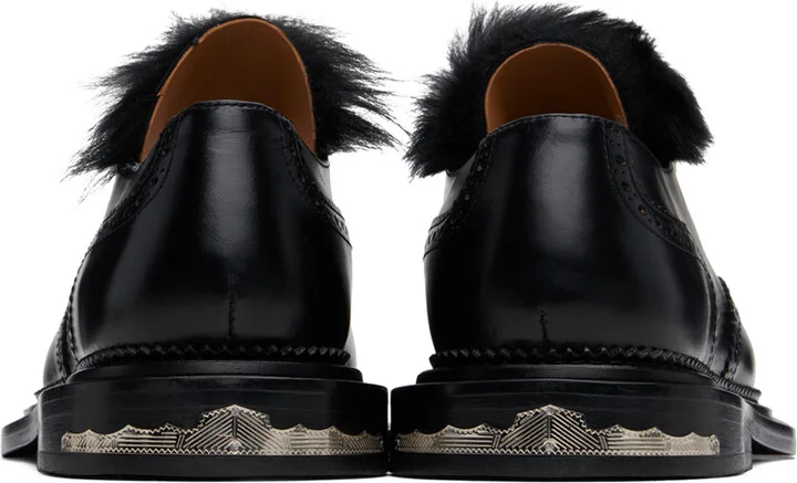 Toga Virilis Black Leather Derbys - Image 2